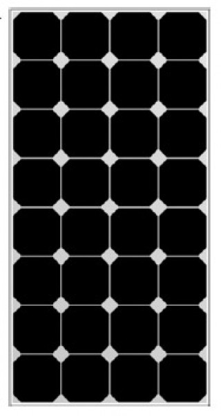 Solamodul monokristallin, back contact, 100 Wp