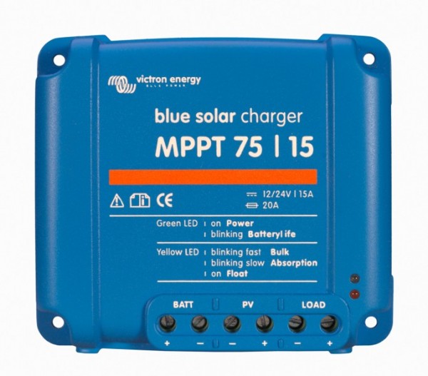 blue solar charger MPPT 75/15